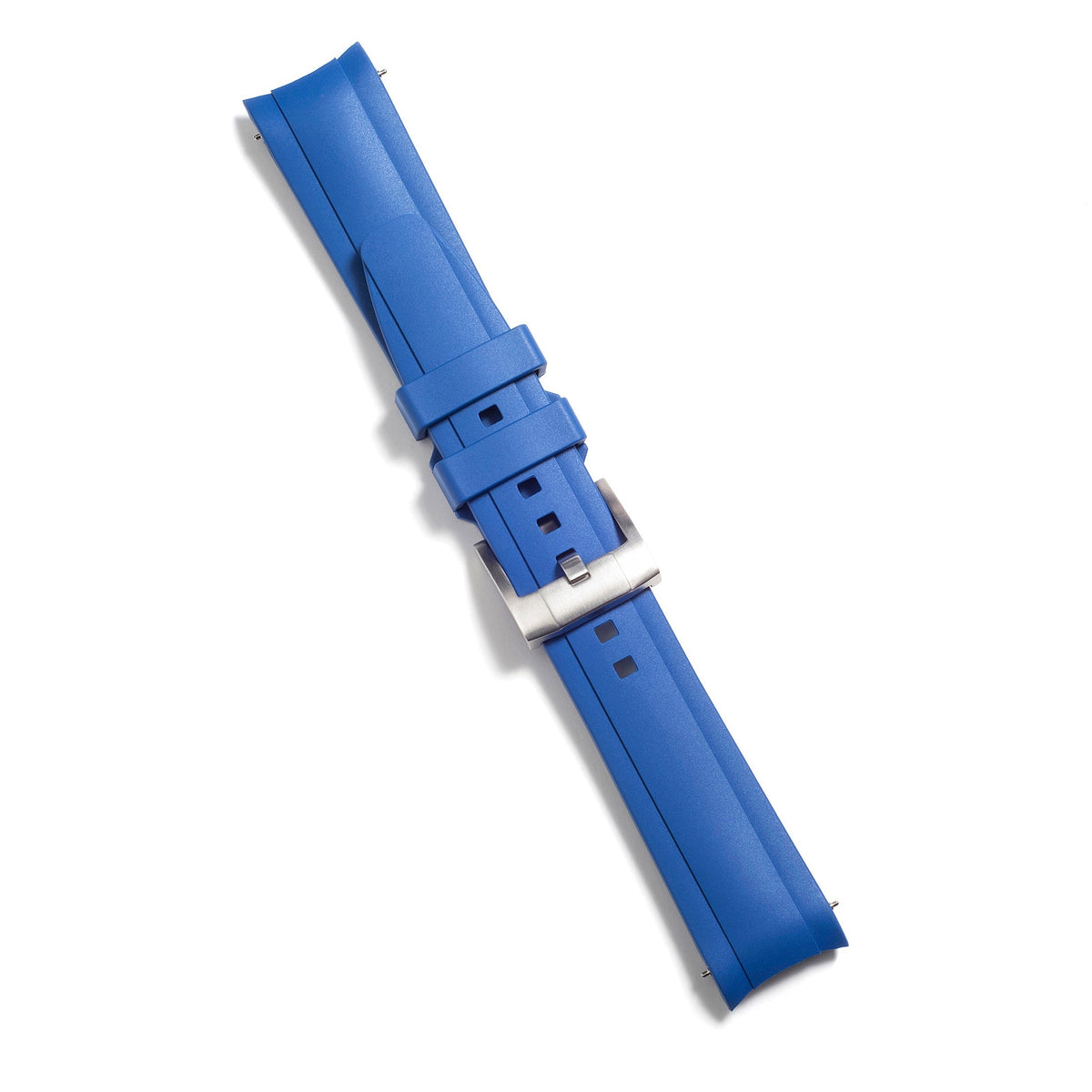 Gewölbtes Kautschukarmband für Rolex Explorer I mit Dornschließe