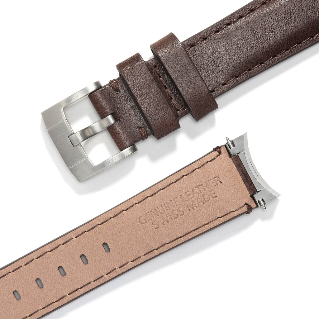 Stahl-Endstück Lederarmband für Rolex Submariner mit Dornschließe