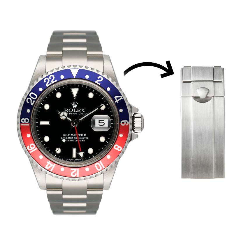 Everest Faltschließe für Rolex Oyster Armband – GMT-Master I & II 16700, 16710 & 16760
