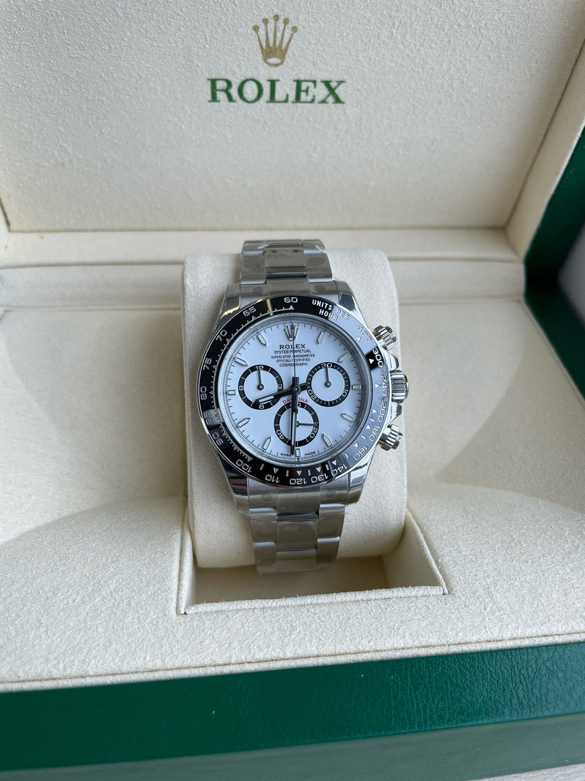 【Begrenzte Stückzahl – Nur solange der Vorrat reich】Cosmograph Daytona Oyster, 40 mm, Edelstahl Oystersteel Referenz 126500LN（m126500ln-0001）