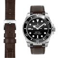 Stahl-Endstück-Lederarmband-System für die Rolex Sub Ceramic No-Date