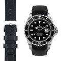Lederarmband mit gebogenem Ende für Rolex Submariner mit Dornschließe