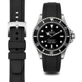 Gebogenes Kautschukarmband für Rolex Submariner No-Date mit Dornschließe