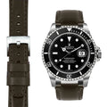 Stahl-Endstück Lederarmband für Rolex Submariner mit Dornschließe